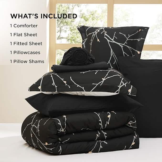 Tree Branch Floral Pattern Bed in A Bag