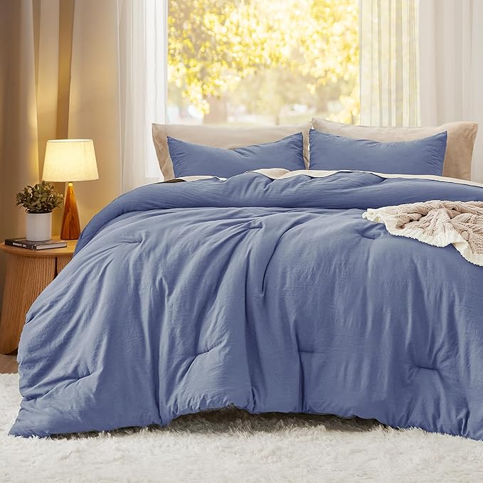 Prewashed Reversible Comforter Set