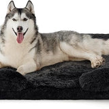 Orthopedic Long Faux Fur Flannel Dog Sofa