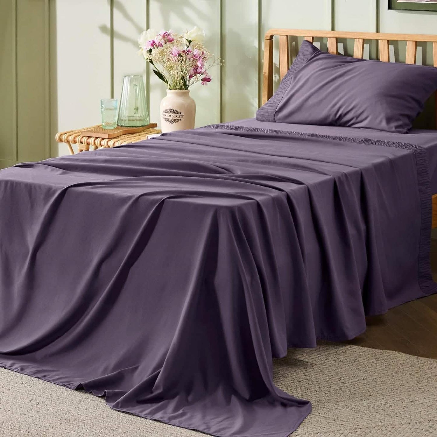 Ruched Sheet Set
