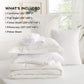 White Queen Comforter Set - 7 Pieces Bed