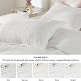 Bedsure 100% Cotton European Palace Jacquard Duvet Cover Set