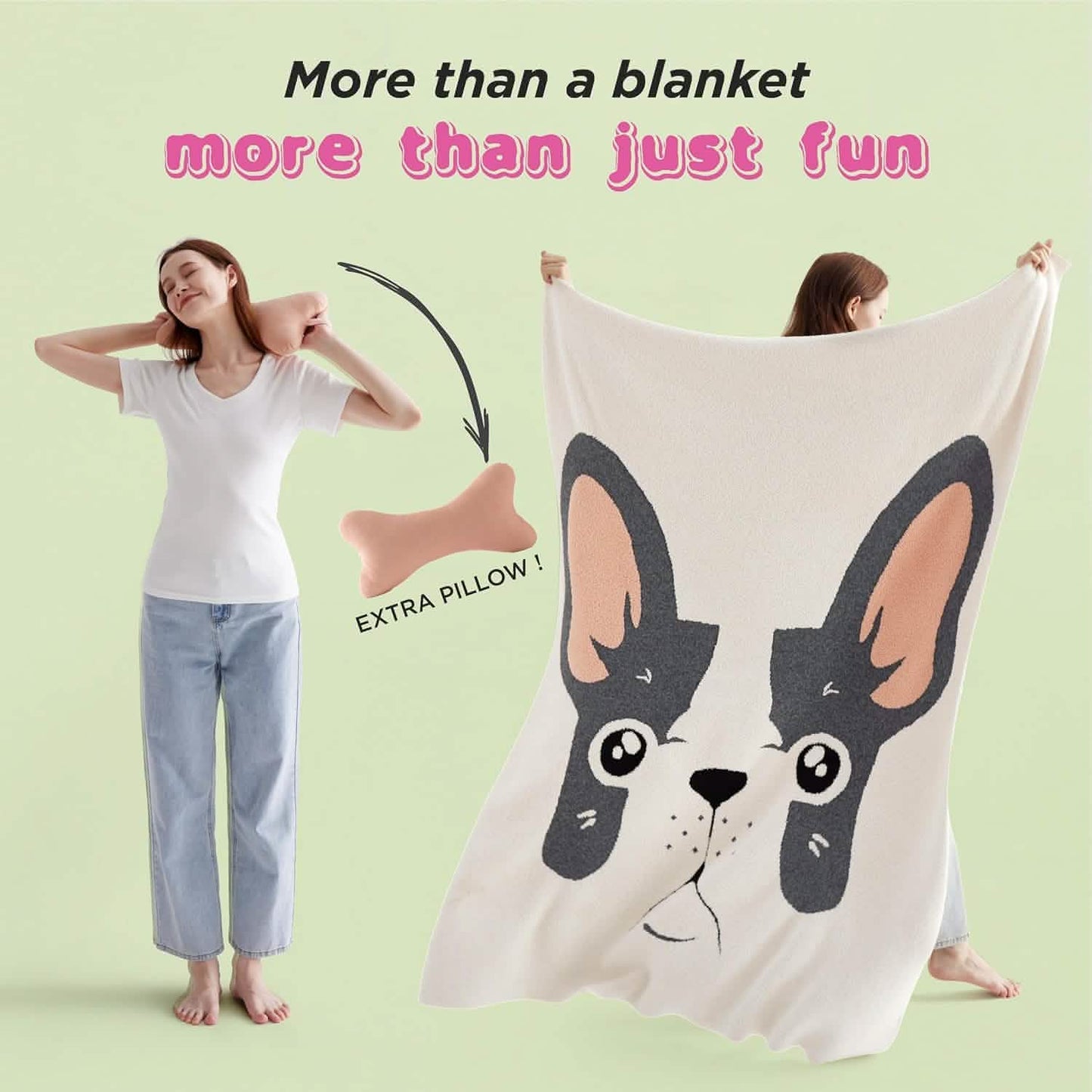 GentleSoft™ Funny Blanket Beige