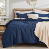 Cotton Waffle Weave Comforter Set