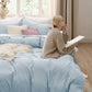 Prewashed Polyester Microfiber Duvet Cover Set