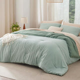 Prewashed Plain Comforter Set