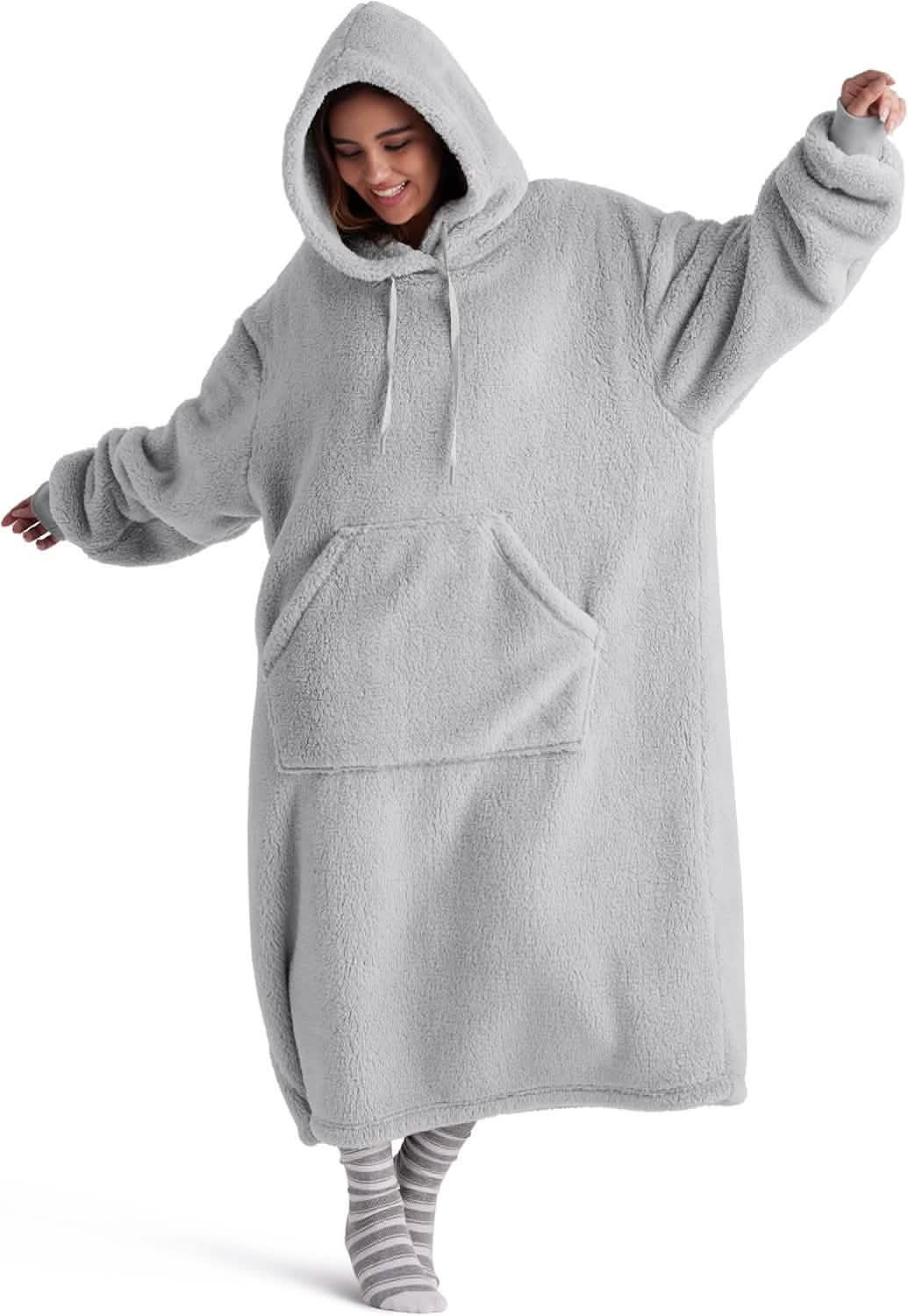 GentleSoft™ Ultra Soft Long Shaggy Sherpa Hooded Blanket