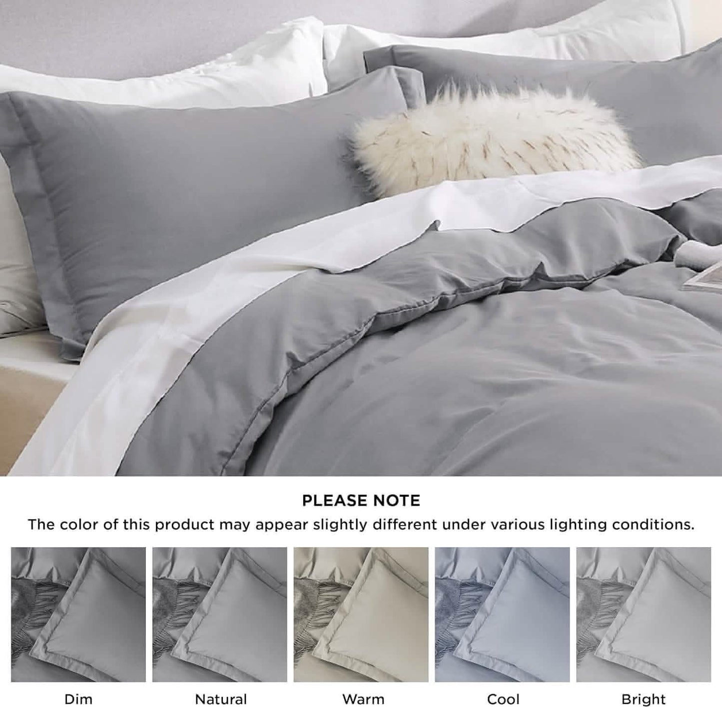 Brushed Polyester Microfiber Duvet Cover Set