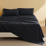 Bedsure Faux Cotton Flannel Sheet Set