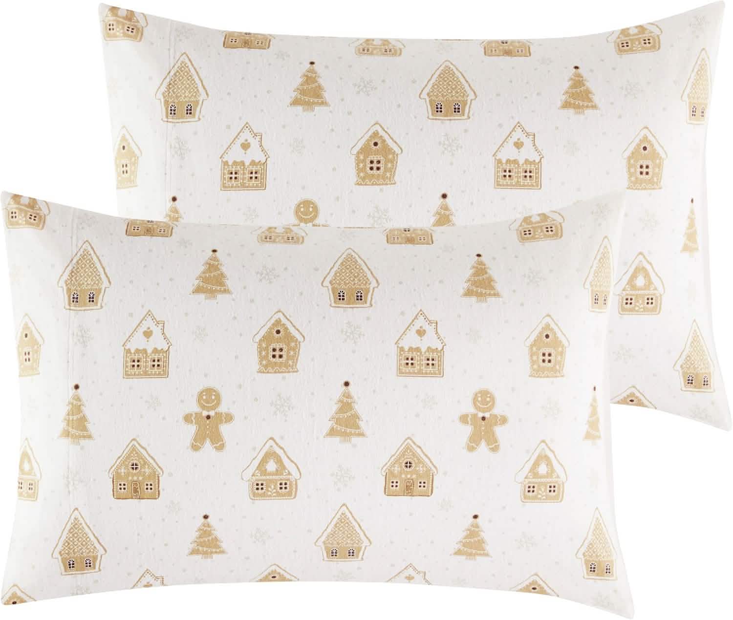 100% Cotton Flannel Pillowcases Almond
