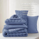Bedsure Seersucker Bed-in-a-Bag
