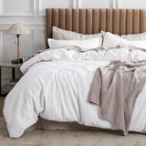 100% Cotton Waffle Weave Duvet Cover Set