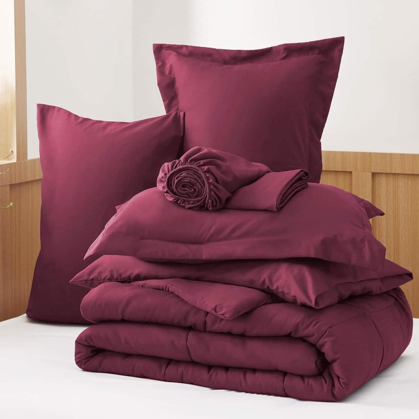 Comforter Set - 7 Pieces Solid