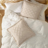 Tufted Embroidery Pillow Shams