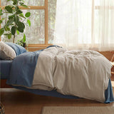 Rayon Derived from Bamboo and Linen Duvet Cover Set