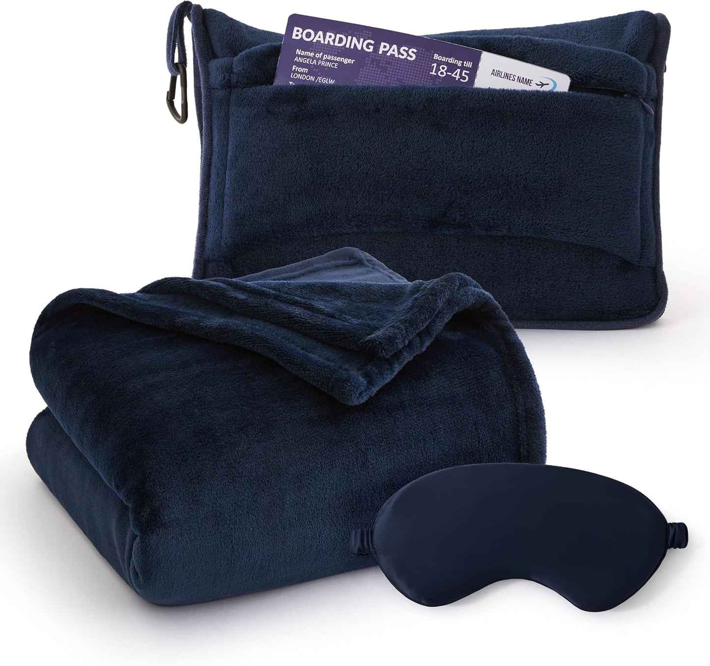 2-in-1 Flannel Travel Essential Set