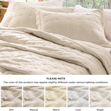 Washed Cotton Linen Blend Quilt Set