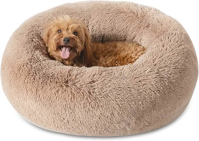 Calming Donut Bed for Dogs and Cats