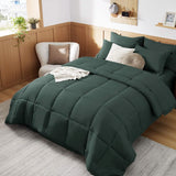 Bedsure Comforter Set - 7 Pieces Solid