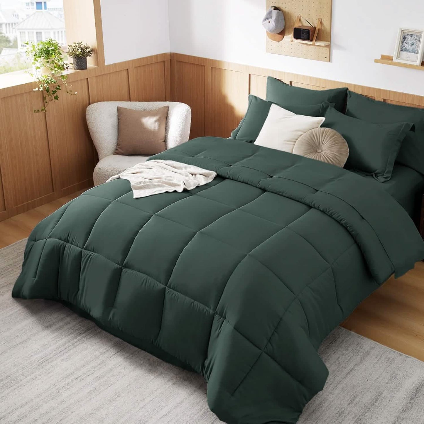 Comforter Set - 7 Pieces Solid