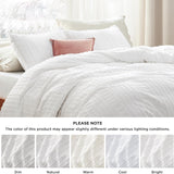 Striped Tufted Embroidery Duvet Cover Set