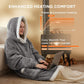 Portable Heated Sherpa Fleece Blanket Hoodie