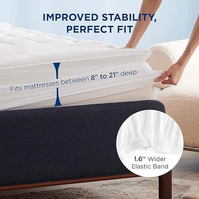 GentleSoft™ Three-Zone Quilted Mattress Pad