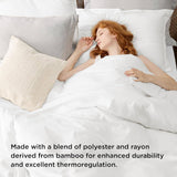 Polyester and Rayon Derived Duvet Cover Set