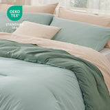 Prewashed Plain Comforter Set