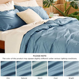 Bedsure Lyocell-Cotton Blend Prewashed Duvet Cover Set