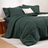 Bedsure Comforter Set - 7 Pieces Solid