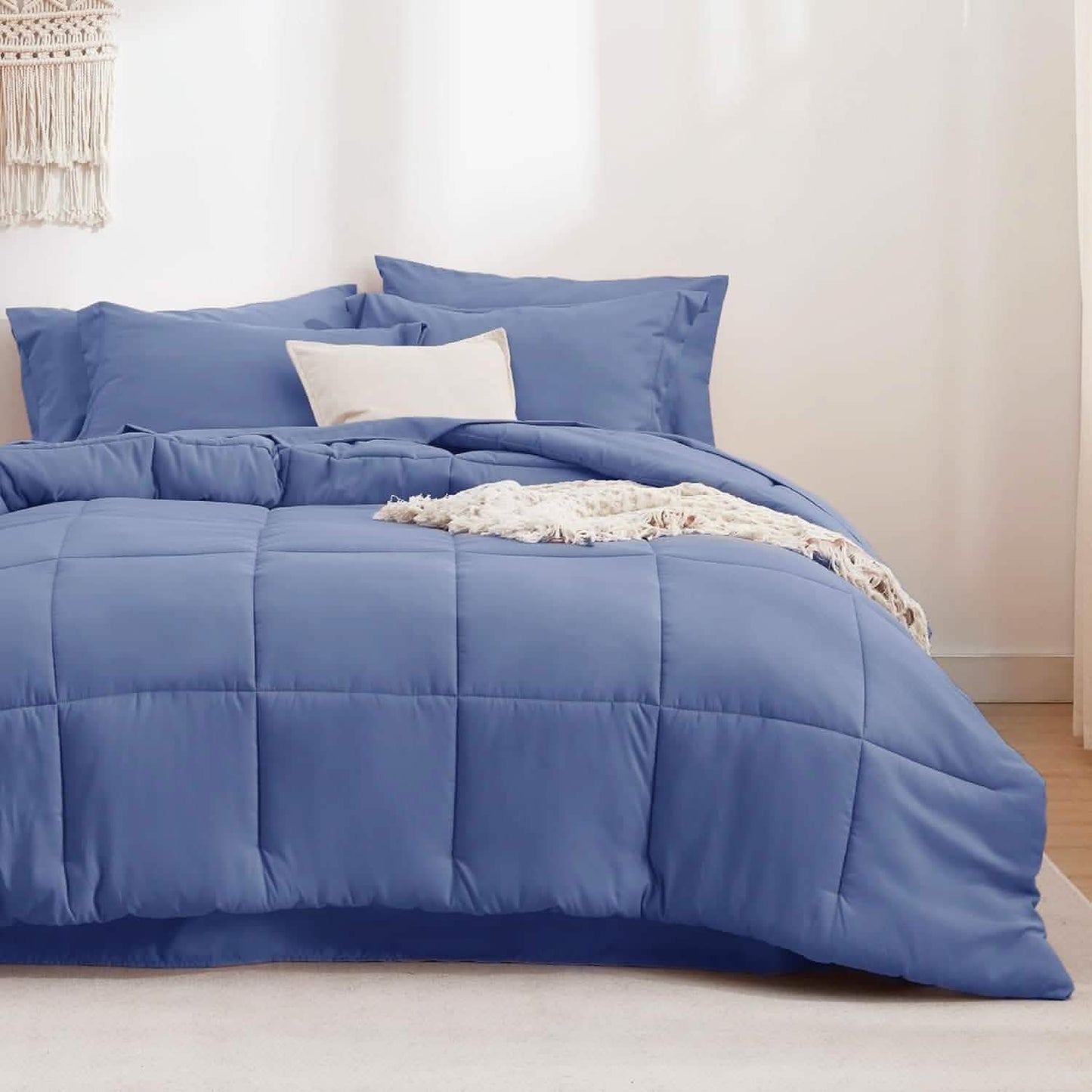 Comforter Set - 7 Pieces Solid