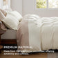 Polyester Microfiber Waffle Duvet Weave Duvet Cover Set