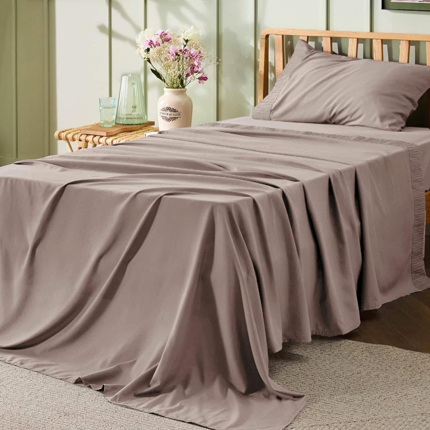 Ruched Sheet Set