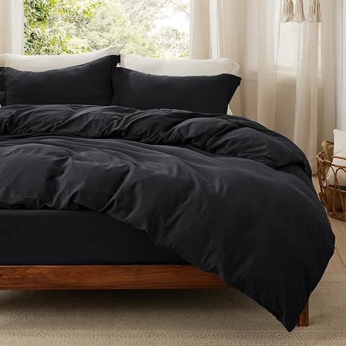 Prewashed Polyester Microfiber Duvet Cover Set