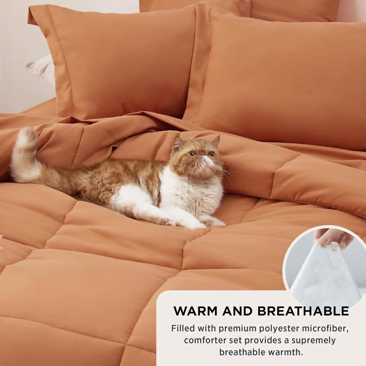 Comforter Set - 7 Pieces Solid