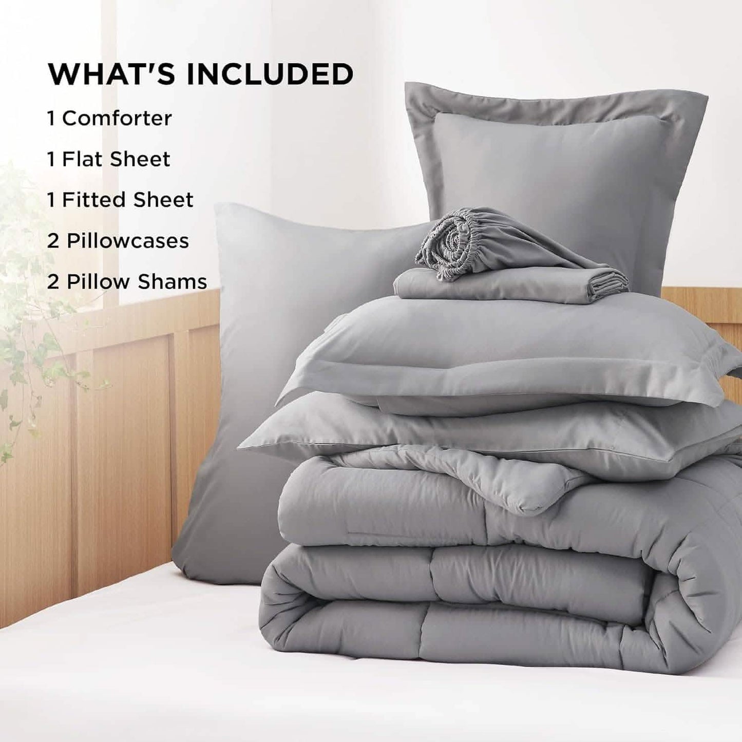 Comforter Set - 7 Pieces Solid