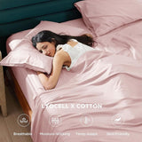 Bedsure Lyocell Cotton Sheet Set - Cooling Sheets