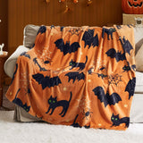 Halloween Blanket Black Orange
