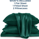 Bedsure Satin Sheet Set