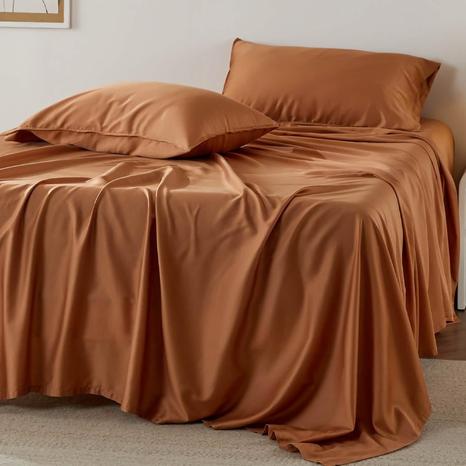 Lyocell Cotton Blend Washed Sheet Set
