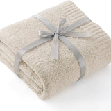 Feather Yarn Throw Blanket