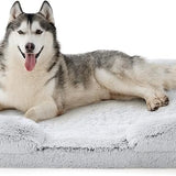 Orthopedic Long Faux Fur Flannel Dog Sofa