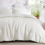 Bedsure White Queen Comforter Set - 7 Pieces Bed