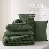 Bedsure Seersucker Bed-in-a-Bag