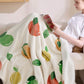 Printed Throw Sherpa Blanket citrus