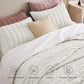 Grace Striped Velvet Quilt Set