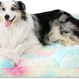 Orthopedic Long Faux Fur Flannel Dog Sofa