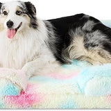 Orthopedic Long Faux Fur Flannel Dog Sofa