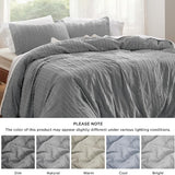 Striped Tufted Embroidery Duvet Cover Set